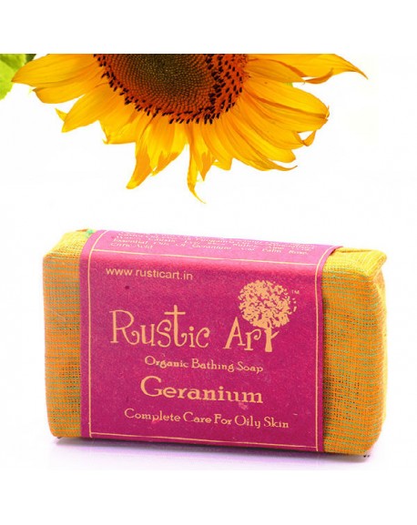 Organic geranium soap