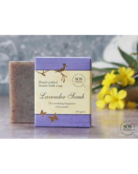 Lavender scrub luxury bath soap