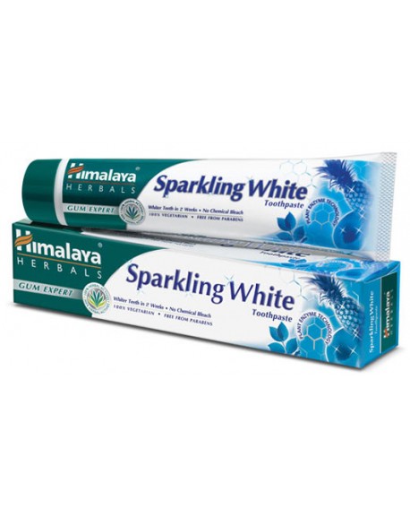 Sparkling white tooth paste