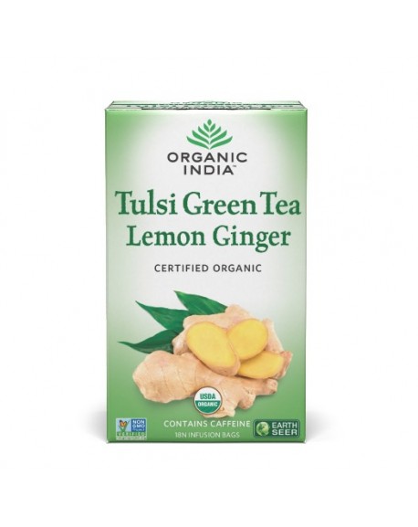 Tulsi green tea lemon ginger 18 bags