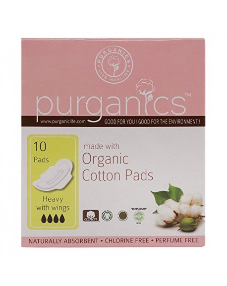 Organic cotton pads-heavy flow