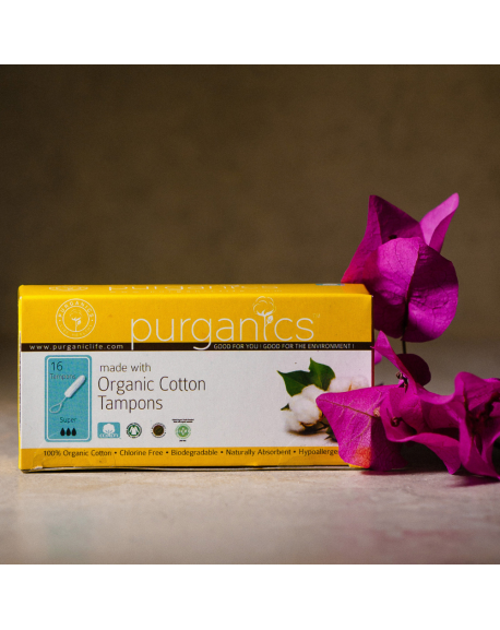 Organic cotton tampons-regular